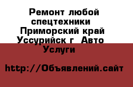 Ремонт любой спецтехники - Приморский край, Уссурийск г. Авто » Услуги   